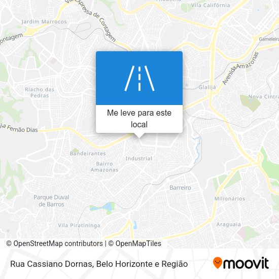 Rua Cassiano Dornas mapa