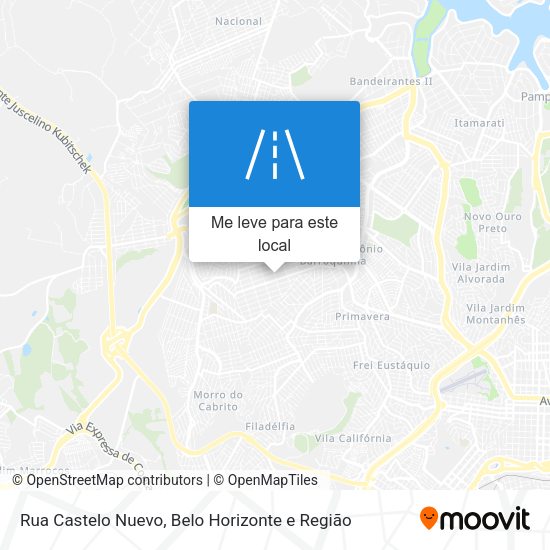 Rua Castelo Nuevo mapa