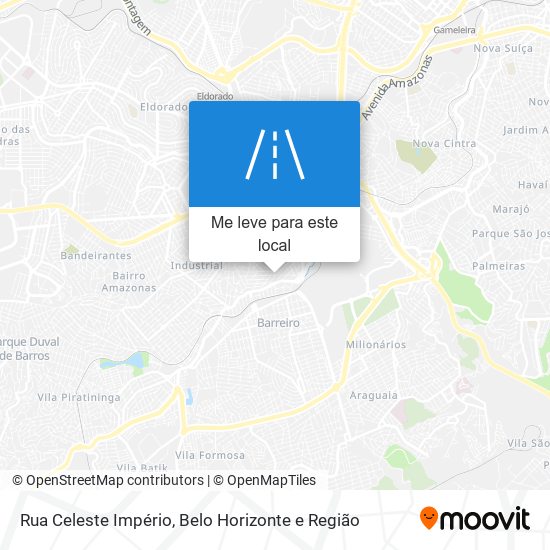 Rua Celeste Império mapa