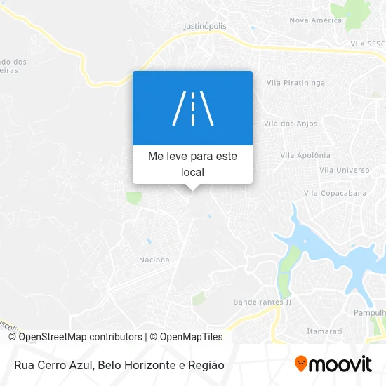 Rua Cerro Azul mapa