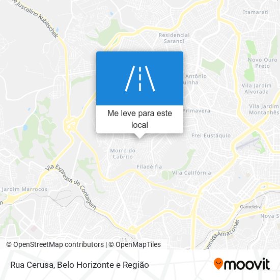 Rua Cerusa mapa