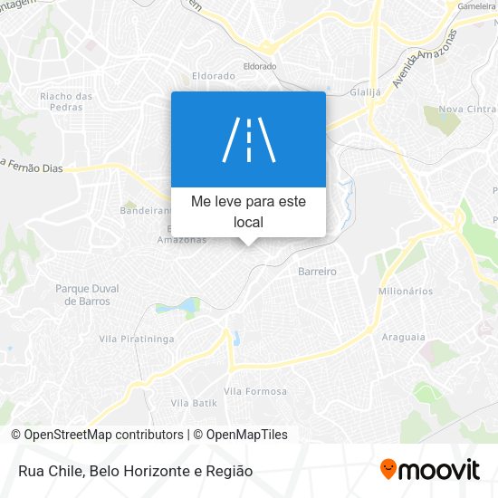 Rua Chile mapa
