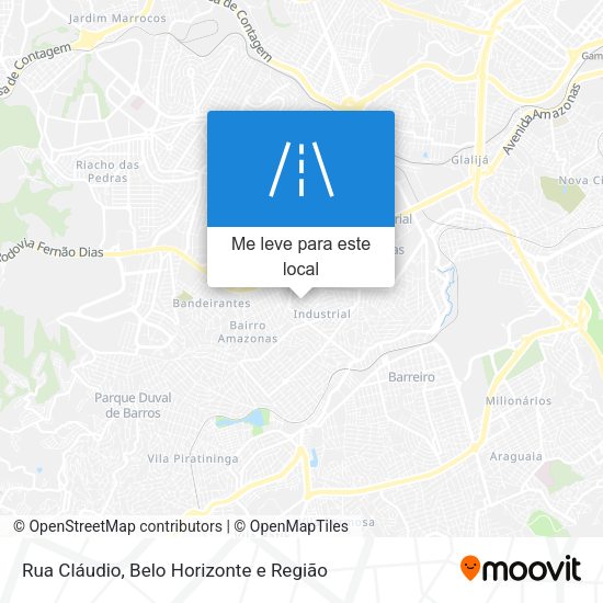 Rua Cláudio mapa