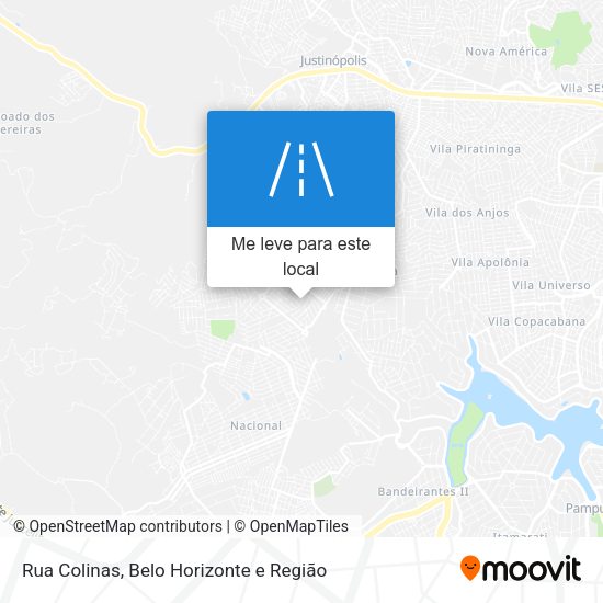 Rua Colinas mapa