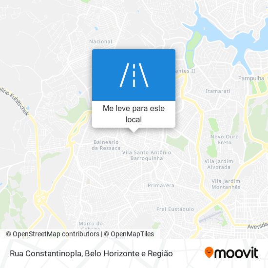 Rua Constantinopla mapa