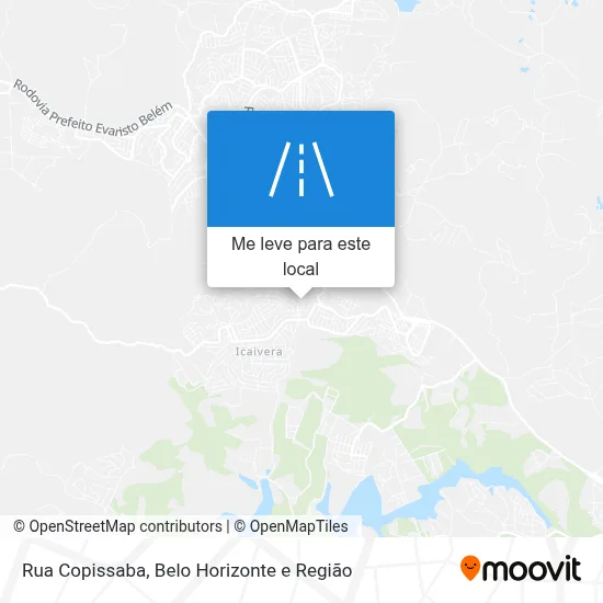 Rua Copissaba mapa