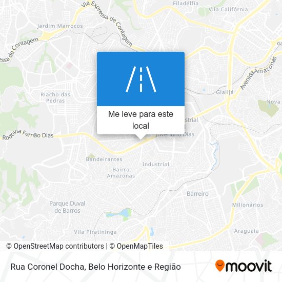 Rua Coronel Docha mapa