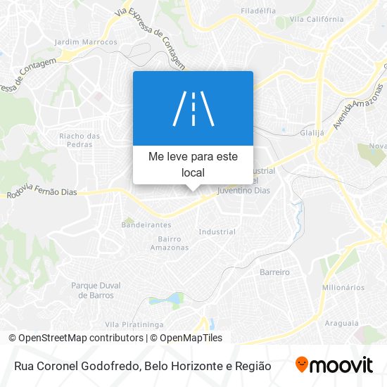 Rua Coronel Godofredo mapa