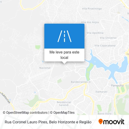 Rua Coronel Lauro Pires mapa