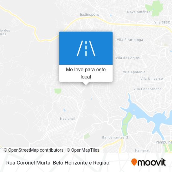 Rua Coronel Murta mapa