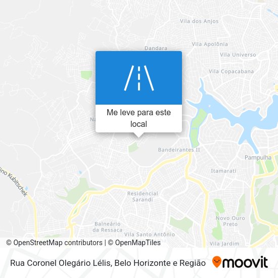 Rua Coronel Olegário Lélis mapa