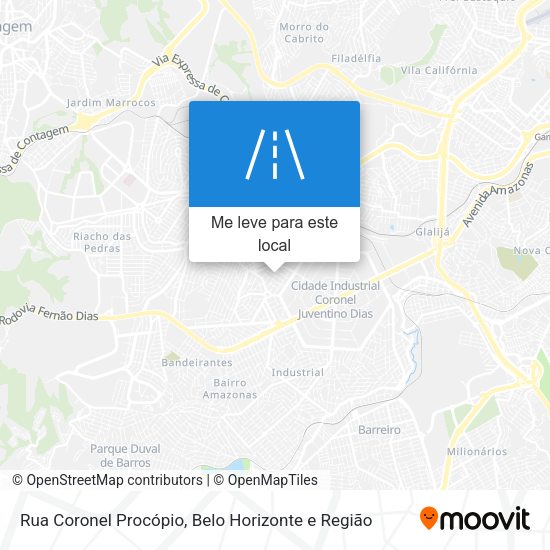 Rua Coronel Procópio mapa