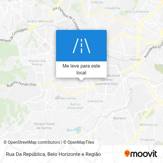 Rua Da República mapa