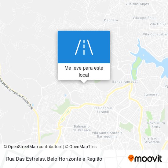 Rua Das Estrelas mapa