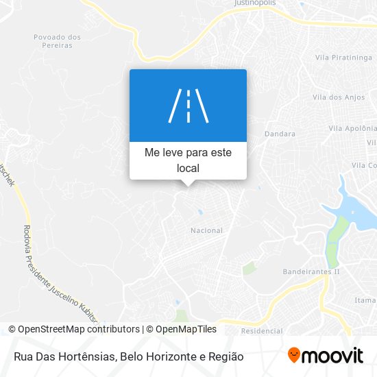 Rua Das Hortênsias mapa