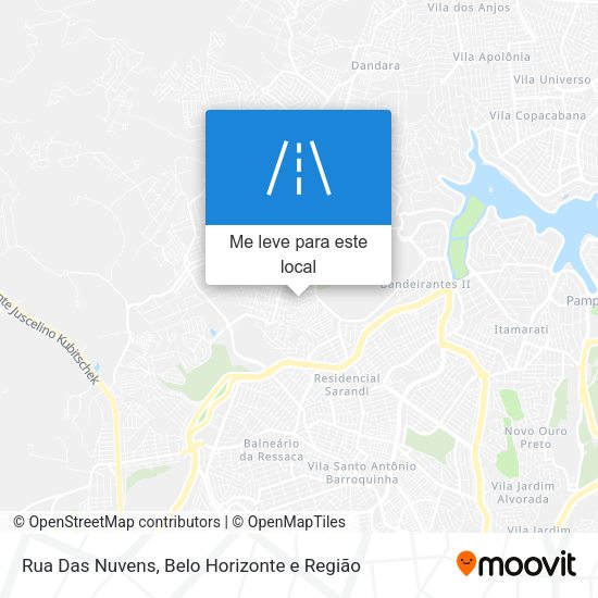 Rua Das Nuvens mapa