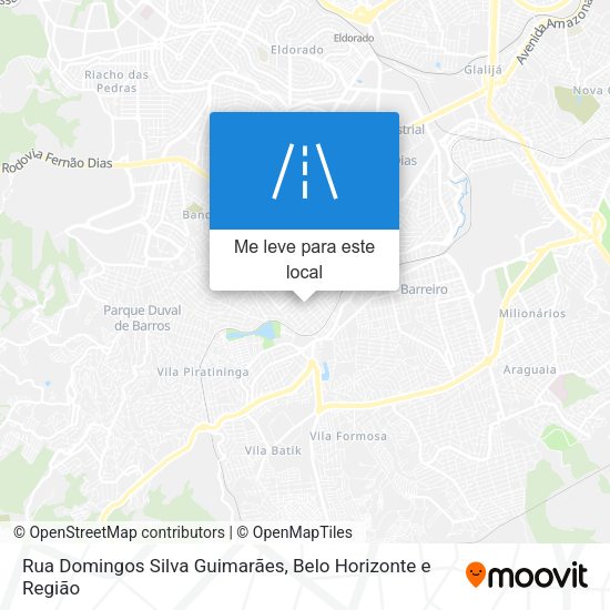 Rua Domingos Silva Guimarães mapa