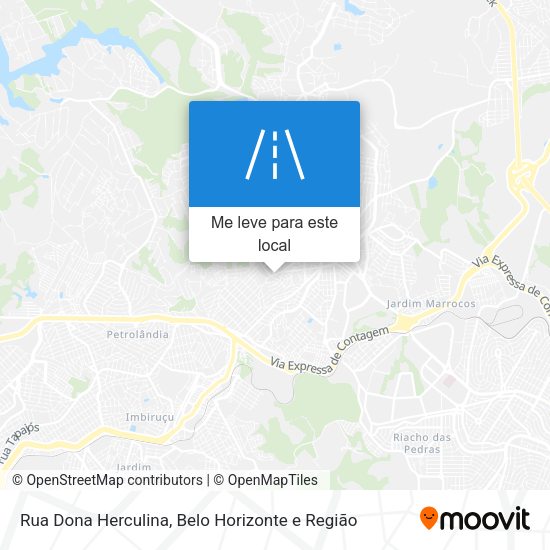 Rua Dona Herculina mapa
