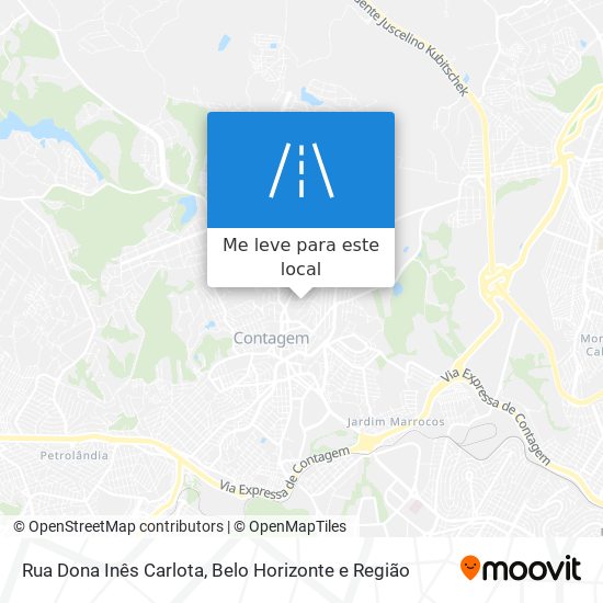 Rua Dona Inês Carlota mapa