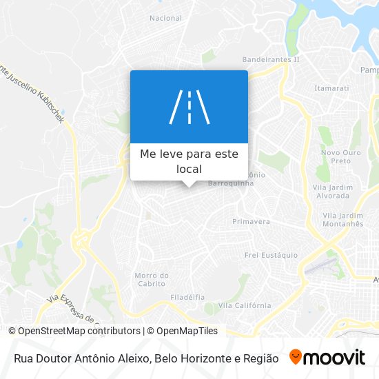 Rua Doutor Antônio Aleixo mapa