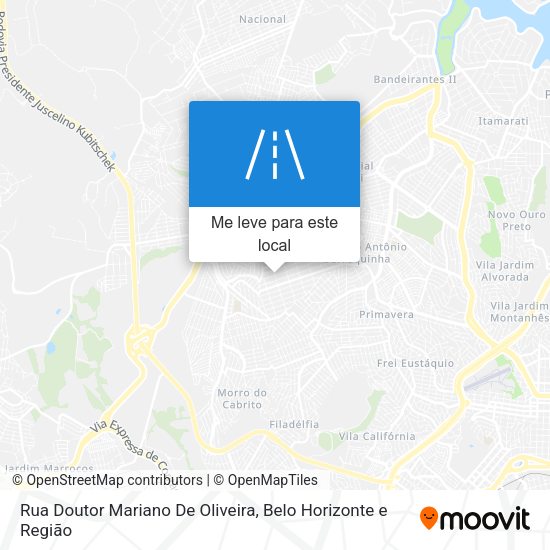 Rua Doutor Mariano De Oliveira mapa