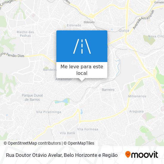 Rua Doutor Otávio Avelar mapa