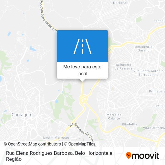 Rua Elena Rodrigues Barbosa mapa