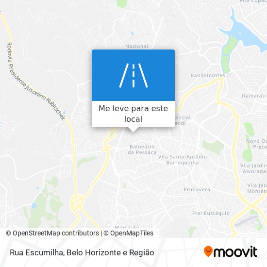 Rua Escumilha mapa