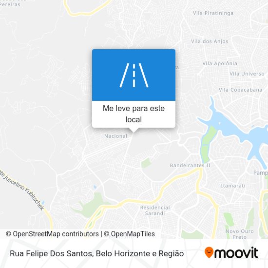 Rua Felipe Dos Santos mapa
