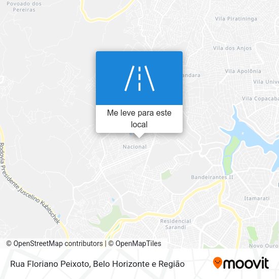 Rua Floriano Peixoto mapa