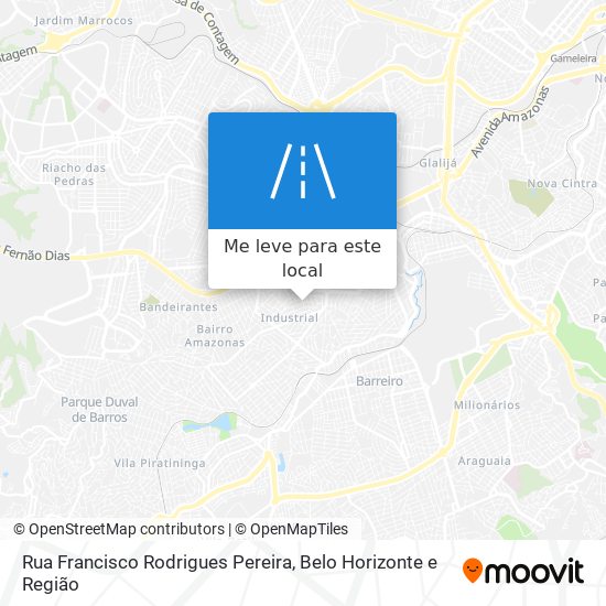 Rua Francisco Rodrigues Pereira mapa