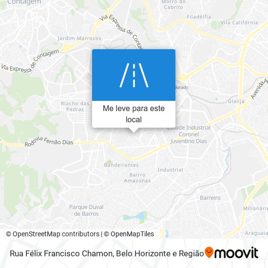 Rua Félix Francisco Chamon mapa