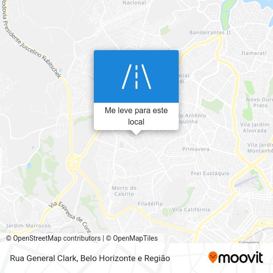 Rua General Clark mapa