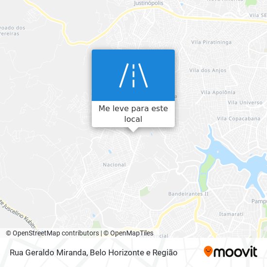 Rua Geraldo Miranda mapa