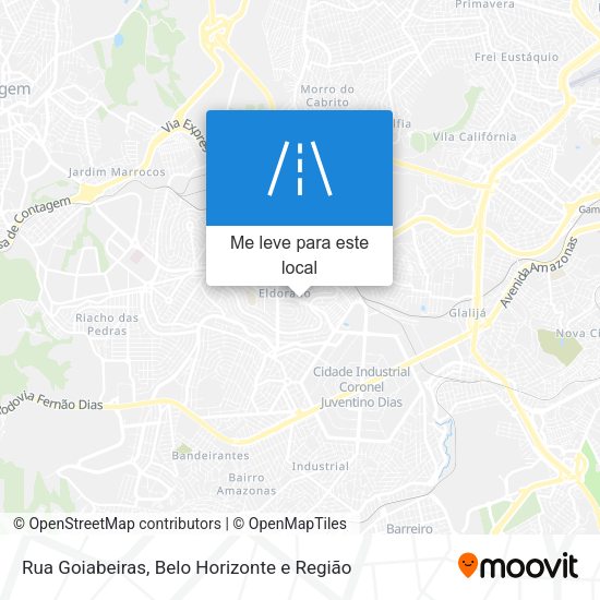 Rua Goiabeiras mapa