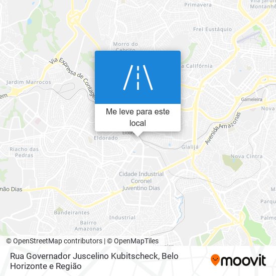 Rua Governador Juscelino Kubitscheck mapa