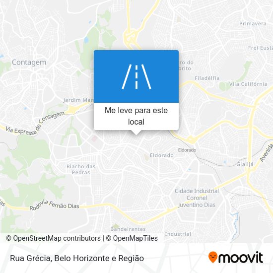 Rua Grécia mapa