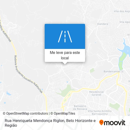 Rua Henriqueta Mendonça Riglon mapa