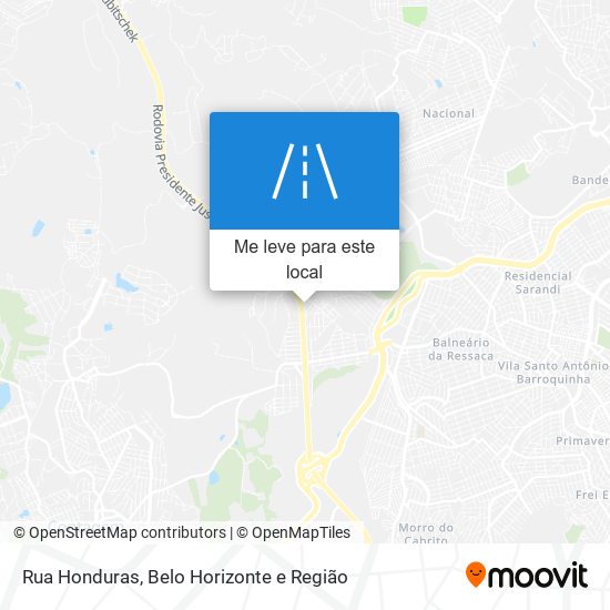 Rua Honduras mapa