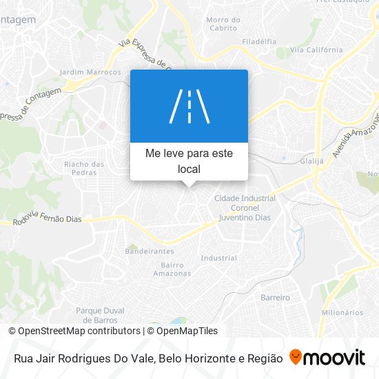 Rua Jair Rodrigues Do Vale mapa