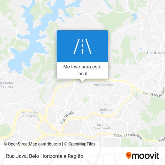 Rua Java mapa