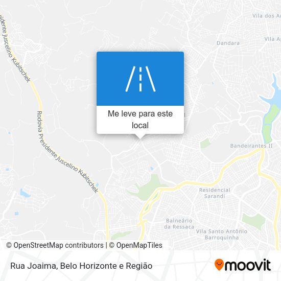 Rua Joaima mapa