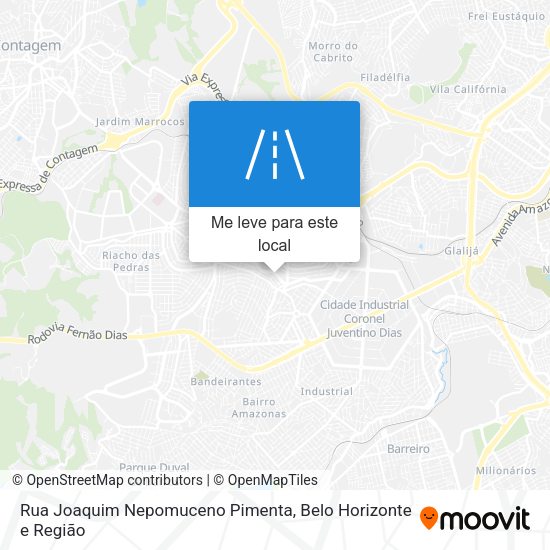 Rua Joaquim Nepomuceno Pimenta mapa