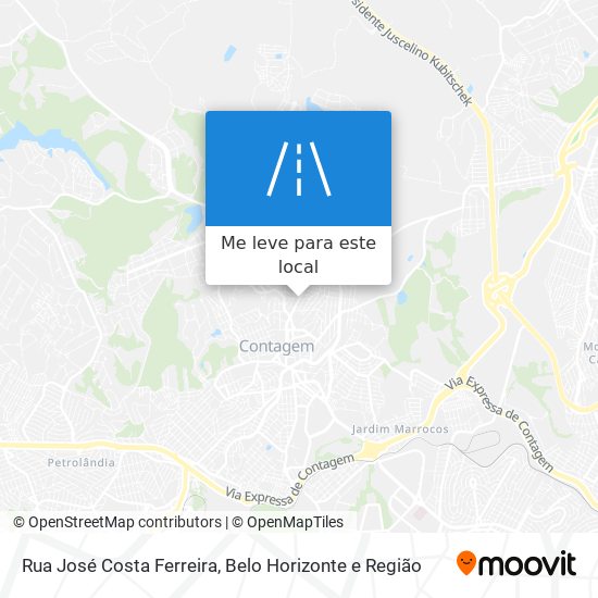 Rua José Costa Ferreira mapa