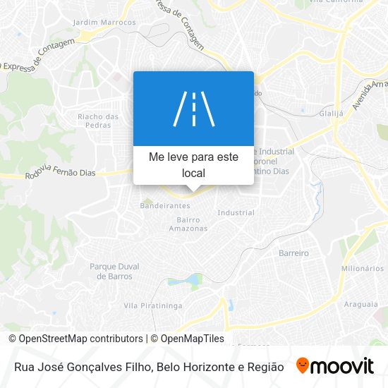 Rua José Gonçalves Filho mapa