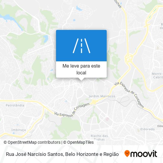 Rua José Narcísio Santos mapa