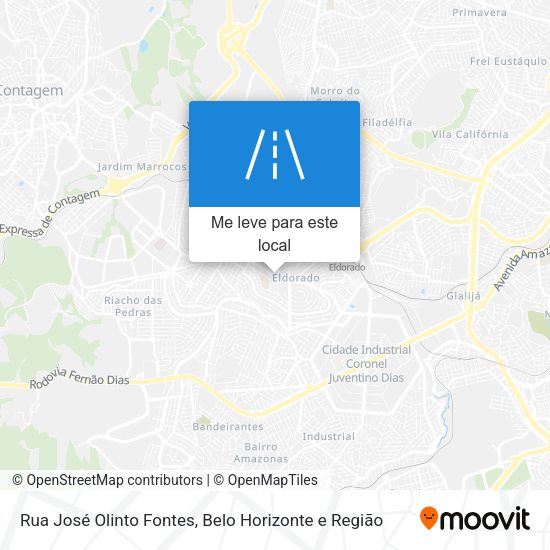 Rua José Olinto Fontes mapa
