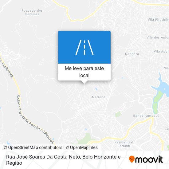 Rua José Soares Da Costa Neto mapa