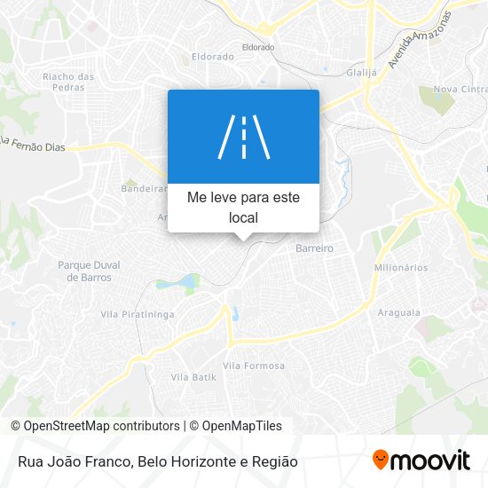 Rua João Franco mapa