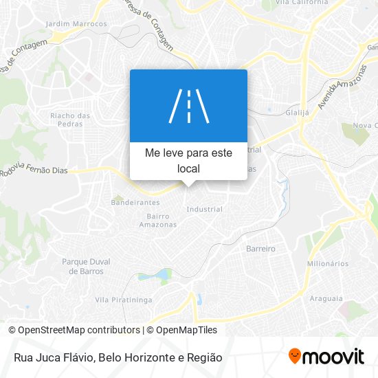 Rua Juca Flávio mapa